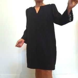 Mid-season Versatile Black lace dress size M